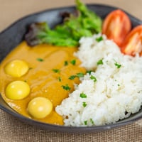 本格カレー！柿酢もろみのうずらバターマサラ