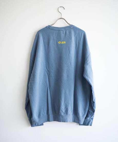 LETTER LOGO EMBROIDERED GARMENT DYED SWEAT TRAINER