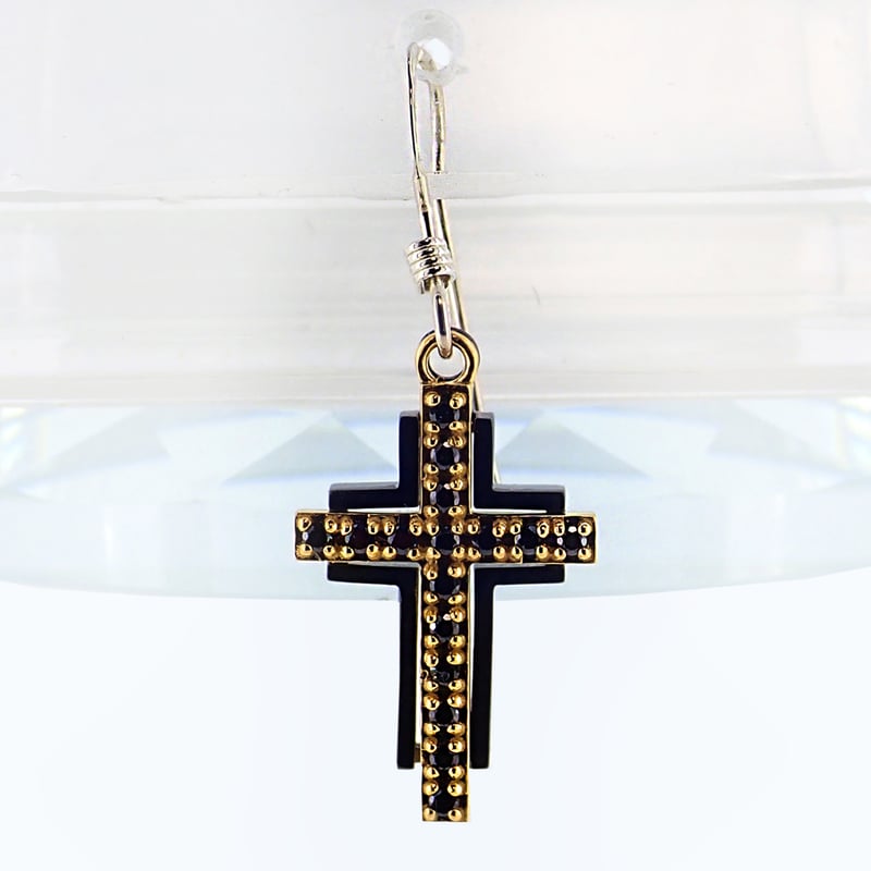 ETERNITY・Y ：フックピアス【黒金】 | Dearest CROWN