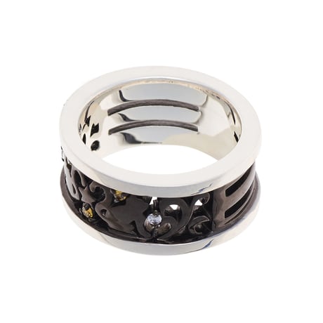 Twin Cat Ring【BLACK ver.】