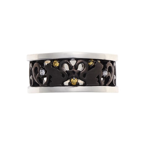Twin Cat Ring【BLACK ver.】
