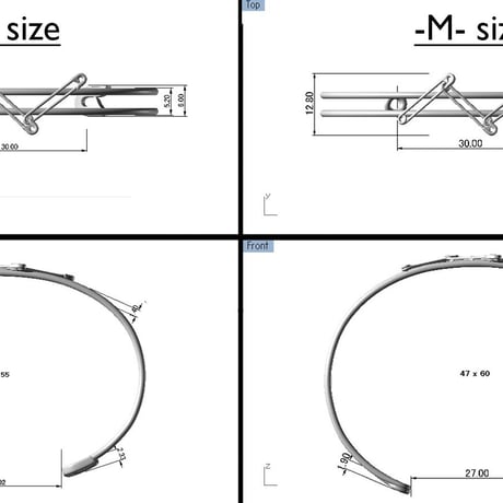 épingle double bangle
