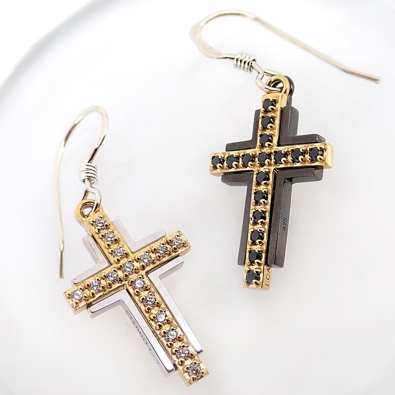 ETERNITY・Y ：フックピアス【黒金】 | Dearest CROWN