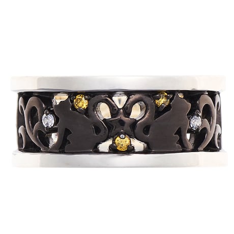Twin Cat Ring【BLACK ver.】