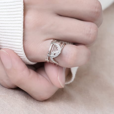 Moonlight Melody Ring【白兎】