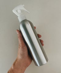 【ホタテ掃除に♪】ホタテスプレー用ボトルと防水ステッカーのセット