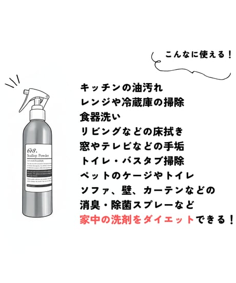 【家中の洗剤をひとつに】初めてのホタテセット