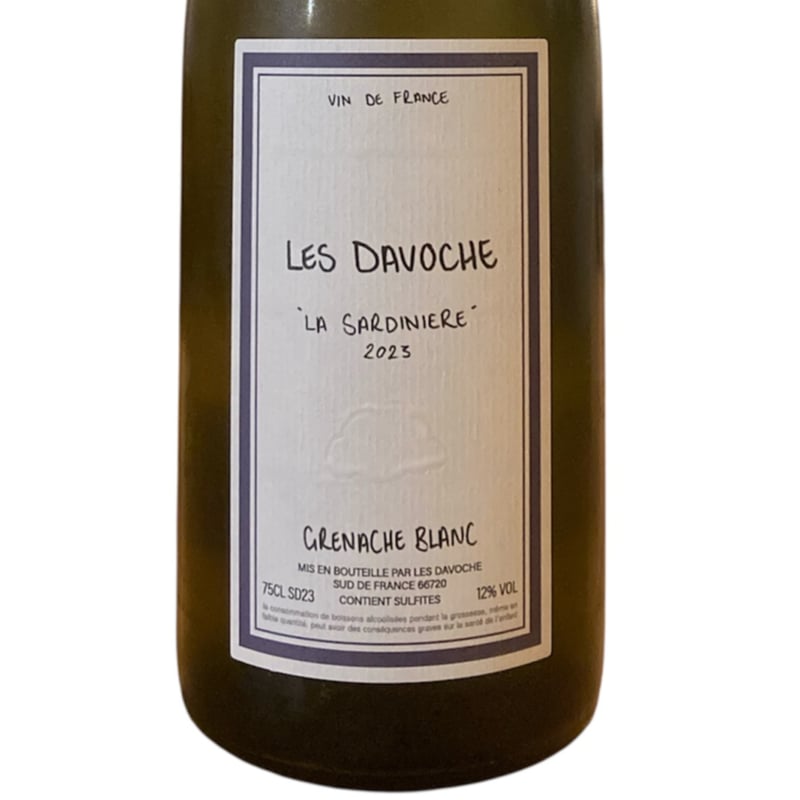 ナチュラルワイン 白】🇫🇷Les Davoches / La Sardiniere 2023