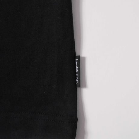 MANGOSTEEN Logo Embroidery Cropped Sleeve / Black