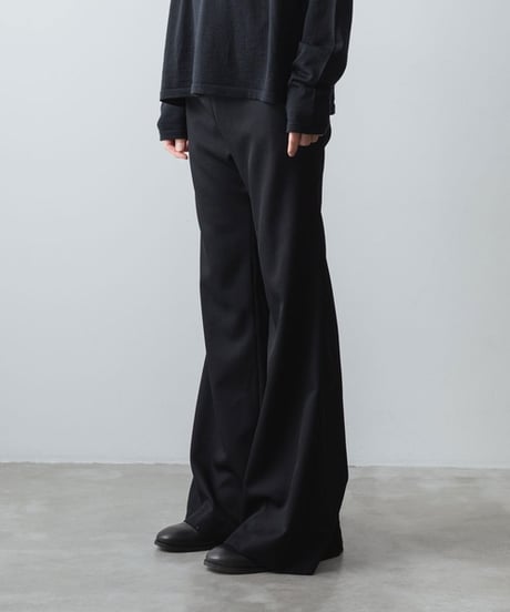 CLASSIC WOOL FLAIR PANTS/BLACK