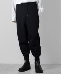 美品】ato アトウ STRETCH DENIM SARROUEL PANTS ato】STRETCH DENIM SARROUEL PANTS - BLACK | 公式通販サイト session
