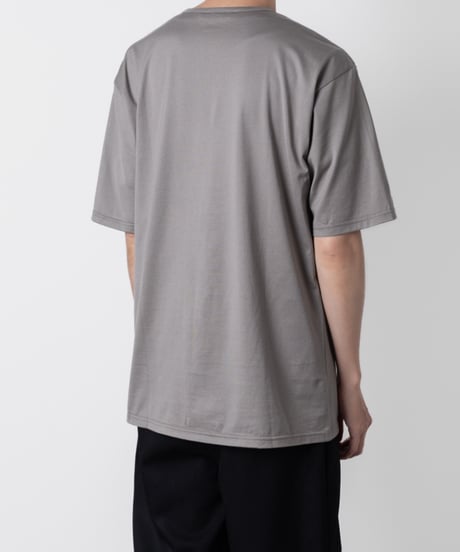 COTTON U-NECK T/GRAY