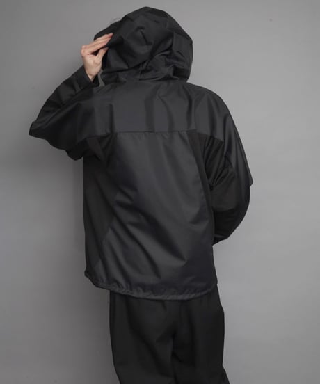 HOOD NYLON BLOUSON/BLACK