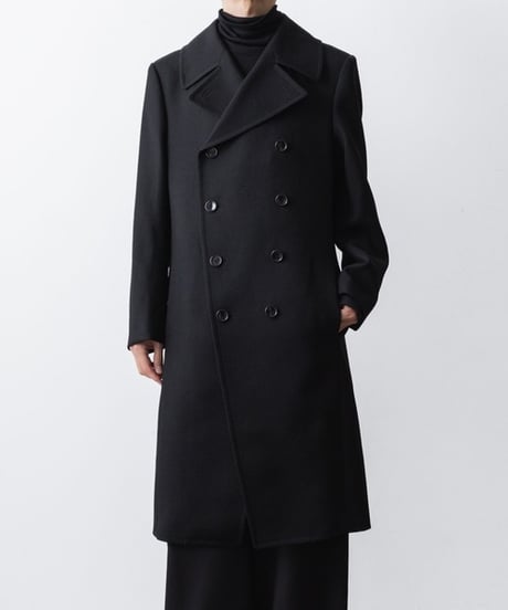 DOUBLE BREASTED COAT/BLACK