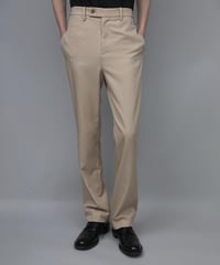 RECYCLE POLYESTER STRAIGHT PANTS / BEIGE