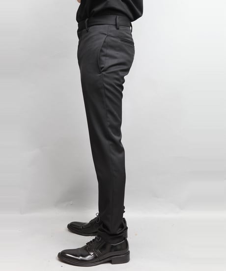 WOOL TWILL TAPERED PANTS