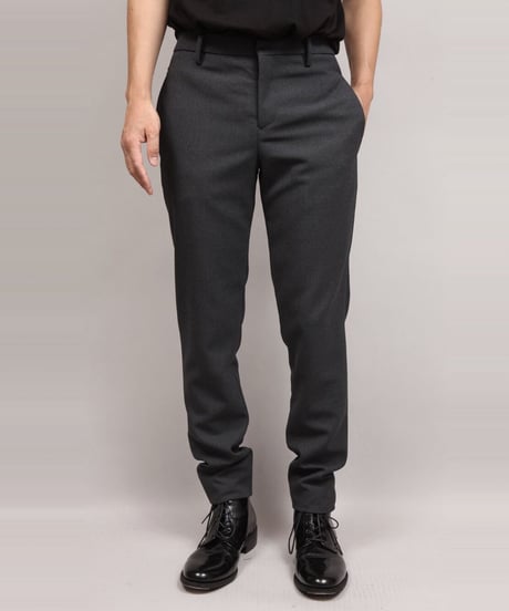 VINTAGE WOOL TAPERED PANTS/D.GRAY