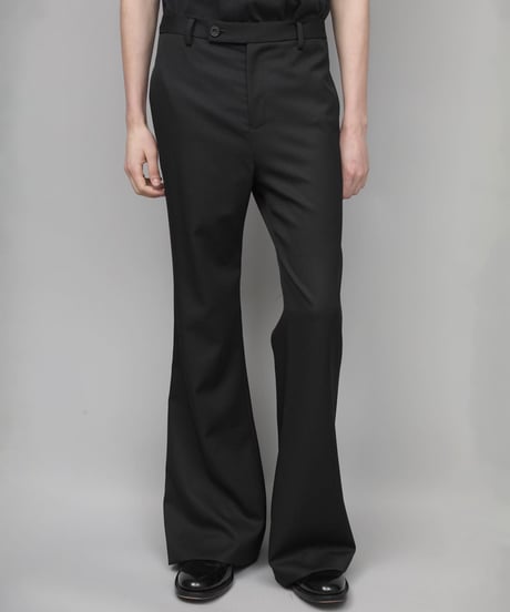 CLASSIC WOOL FLAIR PANTS/BLACK