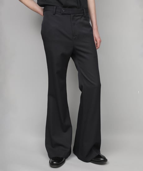 CLASSIC WOOL FLAIR PANTS/NAVY