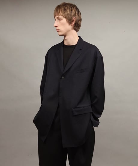 large silhouette jacket/NAVY