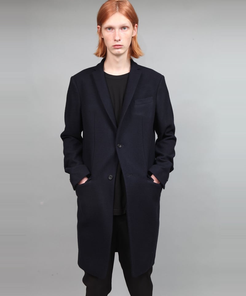 ENGLAND LAMB MELTON CHESTER COAT/NAVY | ato AOYAMA