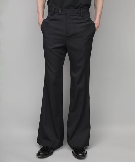 CLASSIC WOOL FLAIR PANTS/NAVY