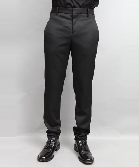 WOOL TWILL TAPERED PANTS