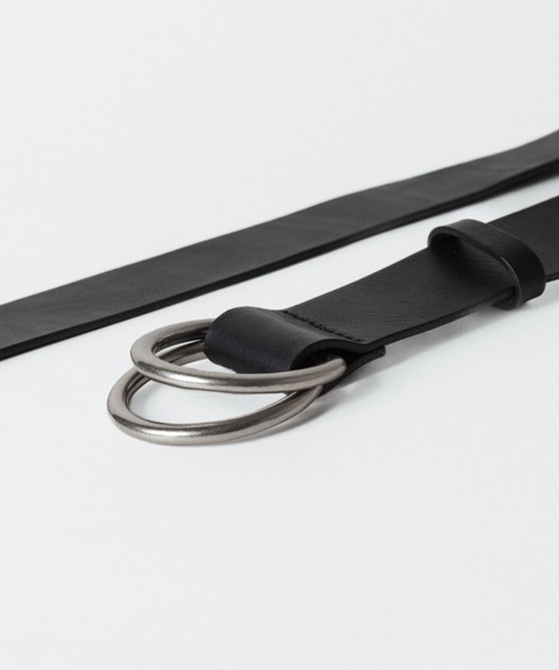 DOUBLE RING BELT/BLACK | ato AOYAMA DOUBLE RING BELT/BLACK | ato AOYAMA