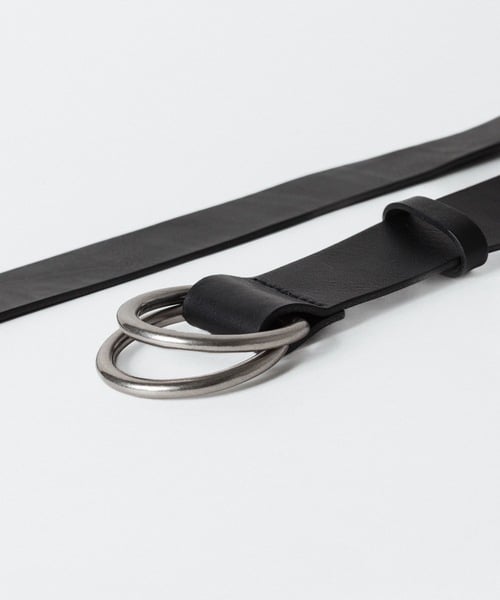 DOUBLE RING BELT/BLACK | ato AOYAMA