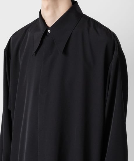 OVERSIZED DOUBLE CUFFS SHIRT/BLACK
