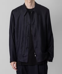 SLUB YARN SHIRTS-BLOUSON/NAVY