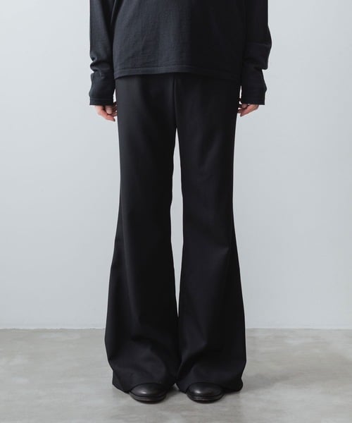 CLASSIC WOOL FLAIR PANTS/BLACK | ato onlinestore