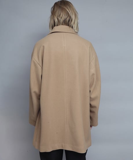 OVERSIZED PEA COAT/BEIGE
