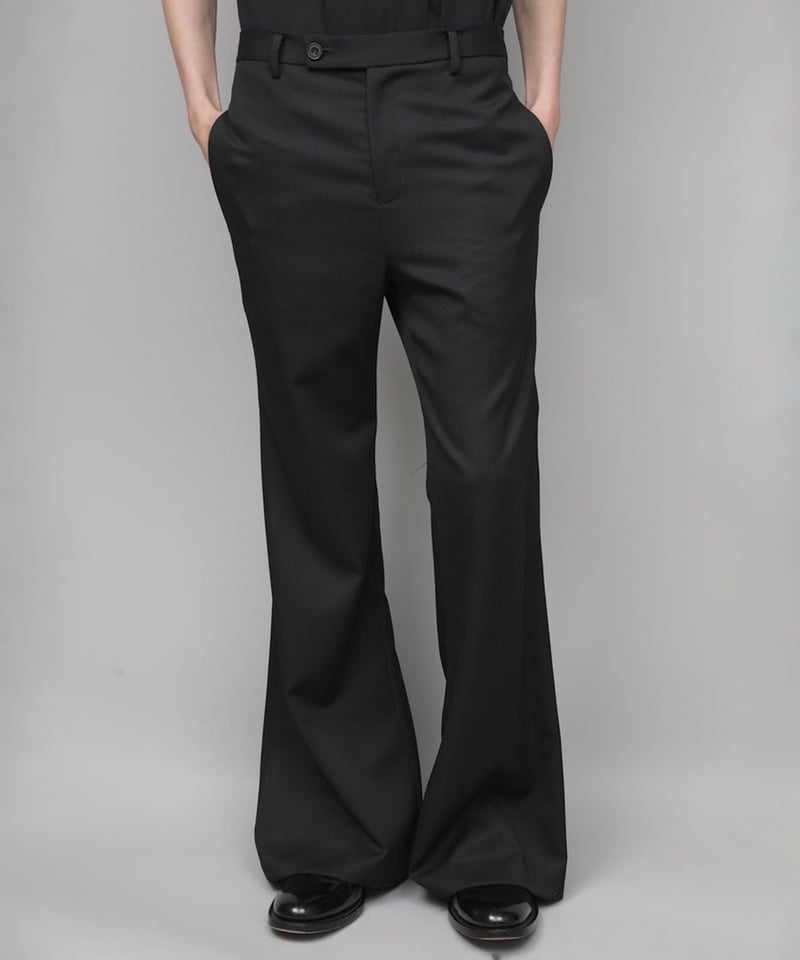 CLASSIC WOOL FLAIR PANTS/BLACK | ato onlinestore