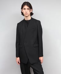 asymmetry double jacket/BLACK