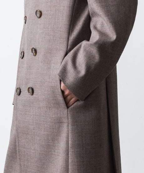 DOUBLE BREASTED COAT/A.BROWN
