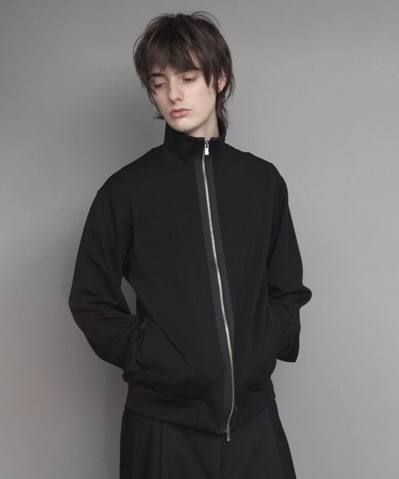 新品 ato 24AW STAND COLLAR ZIP CARDIGAN WOOL STAND COLLAR ZIP CARDIGAN/BLACK | ato AOYAMA