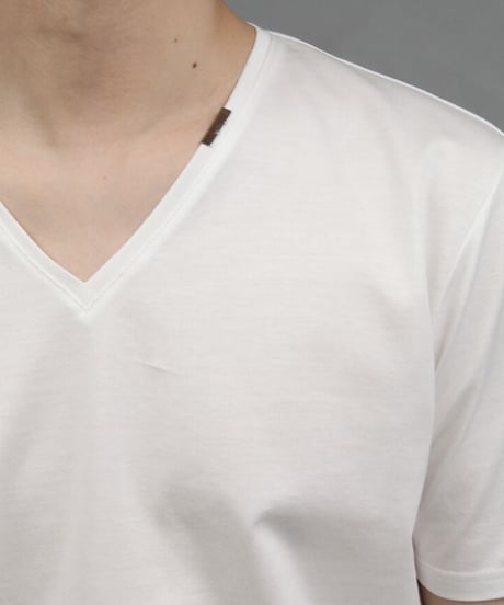 60/2T-CLOTH V-NECK T-SHIRT/WHITE