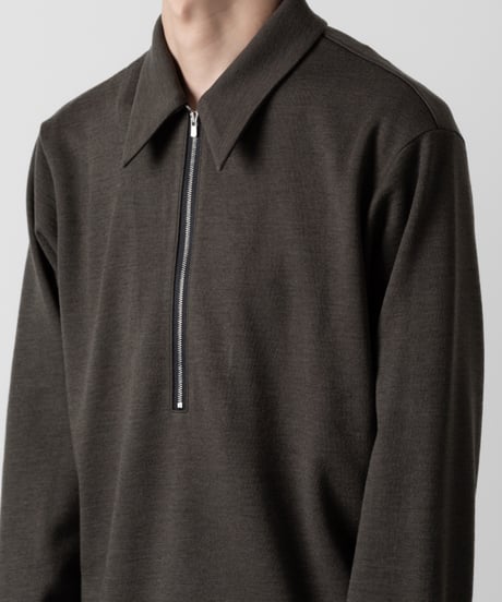 ZIP JERSEY/KHAKI