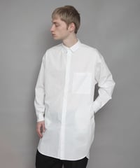Crepe de Chine SCARF SHIRTS/WHITE | ato AOYAMA