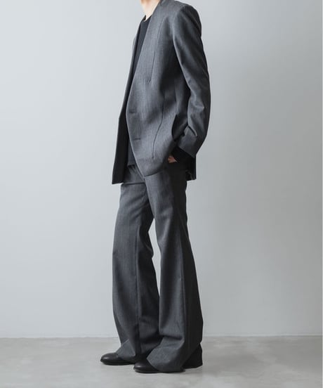 CLASSIC WOOL FLAIR PANTS/GRAY