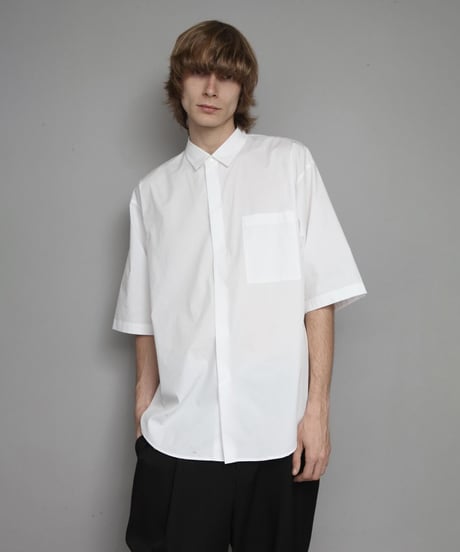 OVERSIZED HALF SLEEVE SHIRTS/WHITE