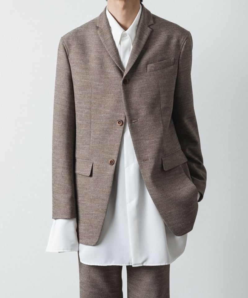SLUB TWEED JACKET/L.BROWN | ato AOYAMA SLUB TWEED JACKET/L.BROWN | ato AOYAMA