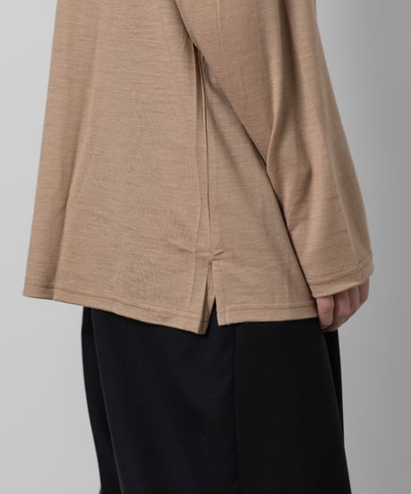 WOOL JERSEY TURTLE NECK
