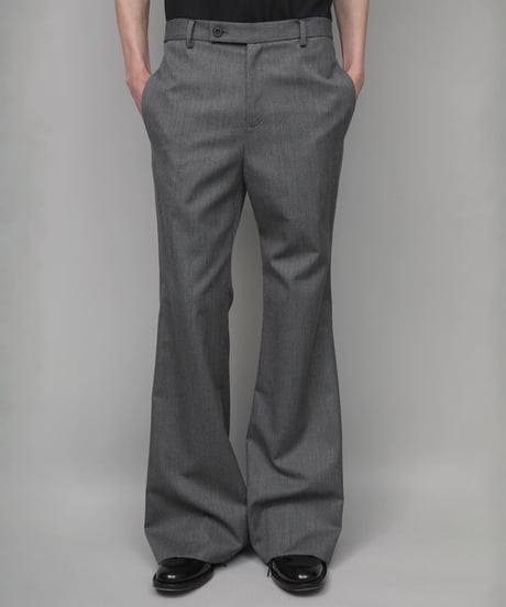 CLASSIC WOOL FLAIR PANTS/GRAY