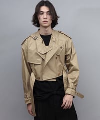 TRENCH BLOUSON/BEIGE