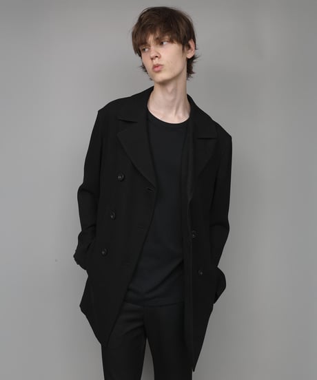DOUBLE BREASTED TRIXION JACKET/BLACK