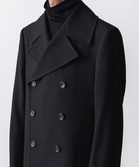 DOUBLE BREASTED COAT/BLACK