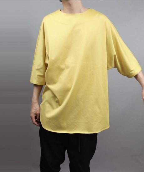 60/2 T-CLOTH DOLMAN SLEEVE T-SHIRT/YELLOW