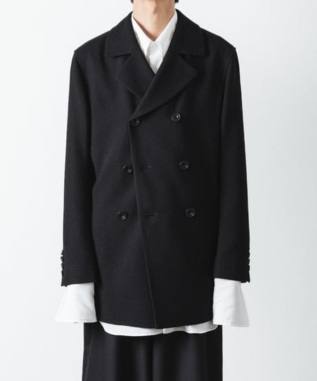 DOUBLE BREASTED TRIXION JACKET/BLACK